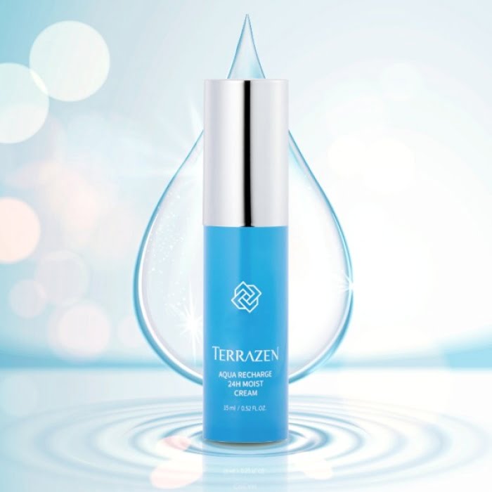 Drekinamasis veido odos kremas Terrazen Aqua Recharge 24H Moist Cream TER01055 ypac tinka sausai veido odai 15 ml 1