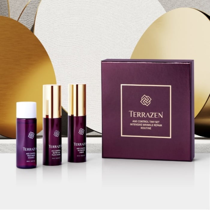 Kelioninis veido prieziuros priemoniu rinkinys Terrazen Age Control Tiny Set TER86813 odos senejima stabdancios priemones 3 daliu 1