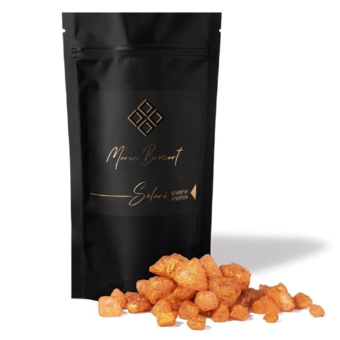Svytejimo kunui suteikiantys vonios druskos kristalai Marie Brocart Solari Shimmer Bath Salt Crystals MAR08237 400 g