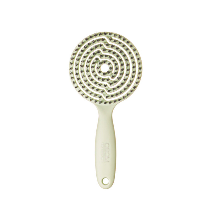 Apvalios formos sepetys plaukams skirtas plauku dziovinimui OSOM Professional Lollipop Vent Brush Matte Mint OSOM15486 metinis su nailono spygliukais ir serno sereliais 1