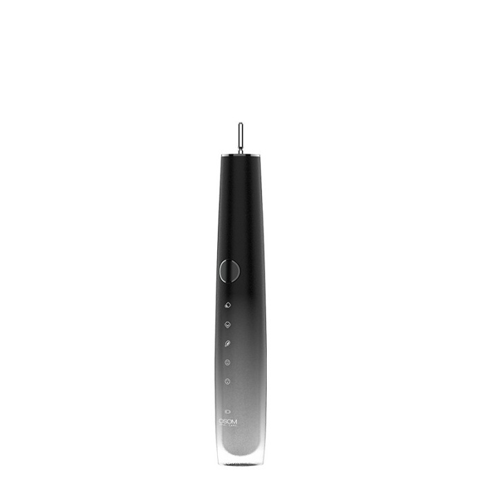 Ikraunamas elektrinis garsinis dantu sepetelis OSOM Oral Care Sonic Toothbrush Black OSOMORALT40BL su veido valymomasazavimo antgaliu 7
