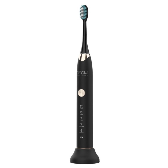 Ikraunamas elektrinis garsinis dantu sepetelis OSOM Oral Care Sonic Toothbrush Black OSOMORALT7BL juodos spalvos IPX7