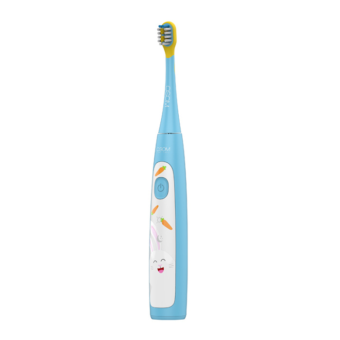 Vaikiskas ikraunamas elektrinis garsinis dantu sepetelis OSOM Oral Care Kids Sonic Toothbrush Blue OSOMORALK6XBLUE melynos spalvos IPX7 2