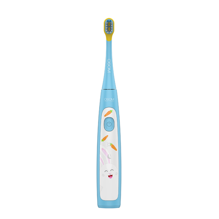 Vaikiskas ikraunamas elektrinis garsinis dantu sepetelis OSOM Oral Care Kids Sonic Toothbrush Blue OSOMORALK6XBLUE melynos spalvos IPX7 3