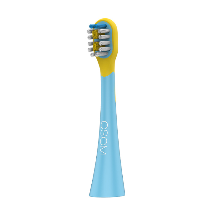 Vaikiskas ikraunamas elektrinis garsinis dantu sepetelis OSOM Oral Care Kids Sonic Toothbrush Blue OSOMORALK6XBLUE melynos spalvos IPX7 4