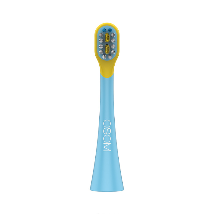 Vaikiskas ikraunamas elektrinis garsinis dantu sepetelis OSOM Oral Care Kids Sonic Toothbrush Blue OSOMORALK6XBLUE melynos spalvos IPX7 5