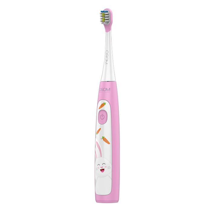 Vaikiskas ikraunamas elektrinis garsinis dantu sepetelis OSOM Oral Care Kids Sonic Toothbrush Pink OSOMORALK7PINK rozines spalvos IPX7 2
