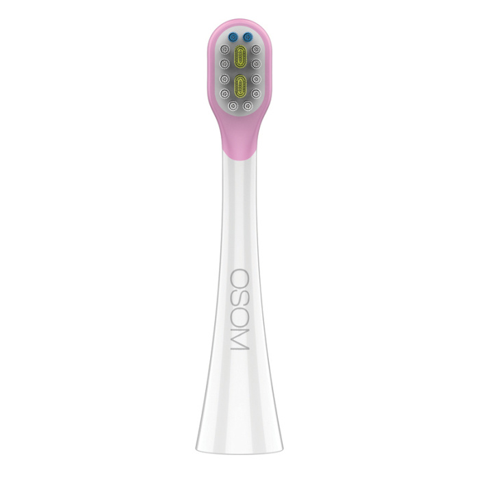 Vaikiskas ikraunamas elektrinis garsinis dantu sepetelis OSOM Oral Care Kids Sonic Toothbrush Pink OSOMORALK7PINK rozines spalvos IPX7 4