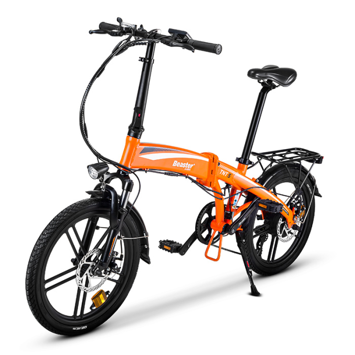 Elektrinis dviratis Beaster BS29B 250 W 36 V 88 Ah oranzinis sulankstomas 1
