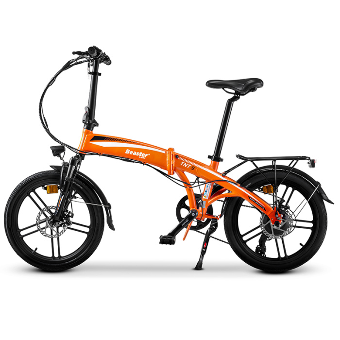 Elektrinis dviratis Beaster BS29B 250 W 36 V 88 Ah oranzinis sulankstomas