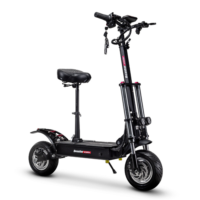 Elektrinis paspirtukas Beaster Scooter BS50ST 2400 W 60 V 26 Ah hidrauliniai stabdziai miesto padangos 2