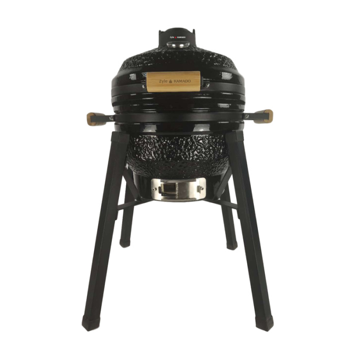Kamado grilis su priedais Zyle 398 cm Starter ZY16KSBLSET juodas