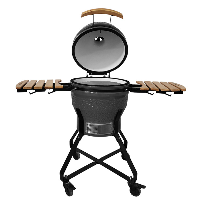 Kamado grilis su priedais Zyle 45 cm Medium ZY18KSGYSET pilkas 2