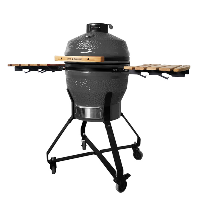 Kamado grilis su priedais Zyle 45 cm Medium ZY18KSGYSET pilkas 3