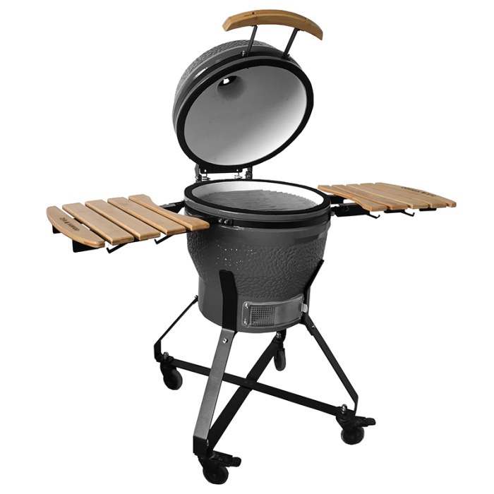 Kamado grilis su priedais Zyle 45 cm Medium ZY18KSGYSET pilkas 4