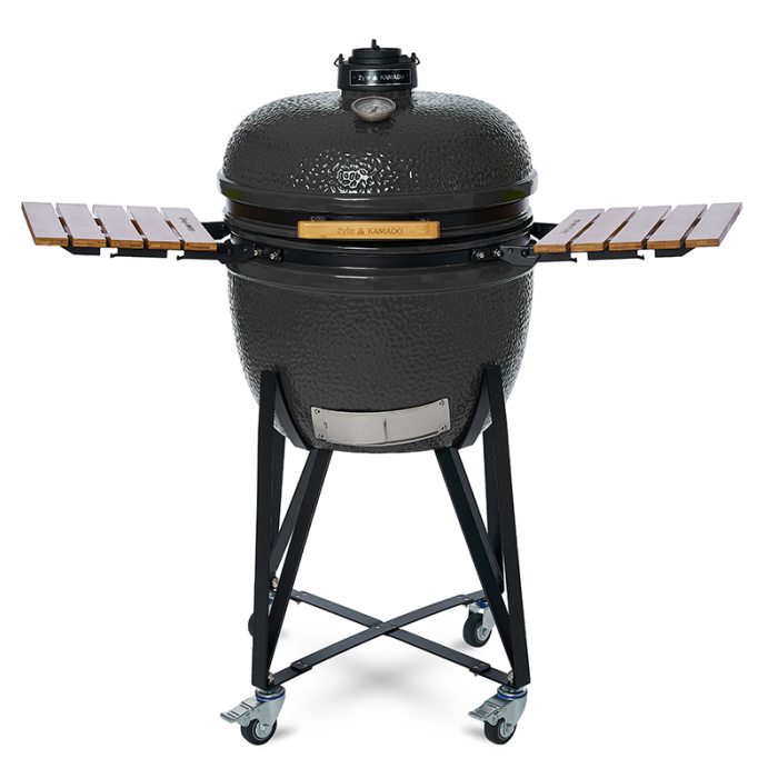 Kamado grilis su priedais Zyle 62 cm X Large ZY24GYSET Pilkas