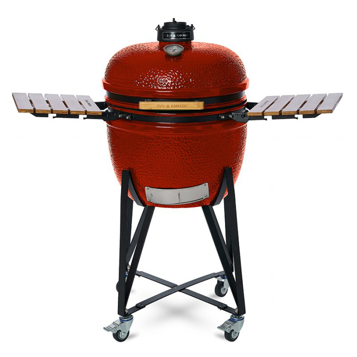 Kamado grilis su priedais Zyle 62 cm X Large ZY24RDSET raudonas