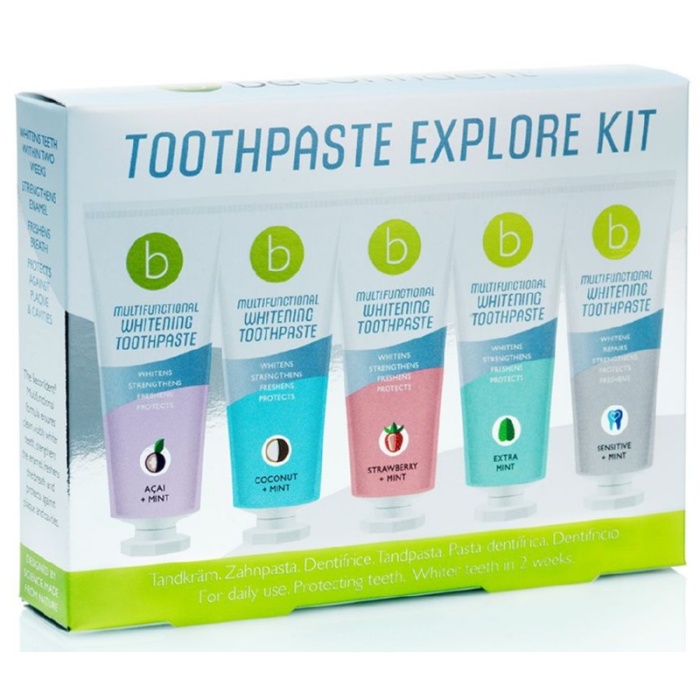 Balinamuju dantu pastu rinkinys BeConfident Toothpaste Explore Kit BECMP143025 5 skoniai 5 x 25 ml