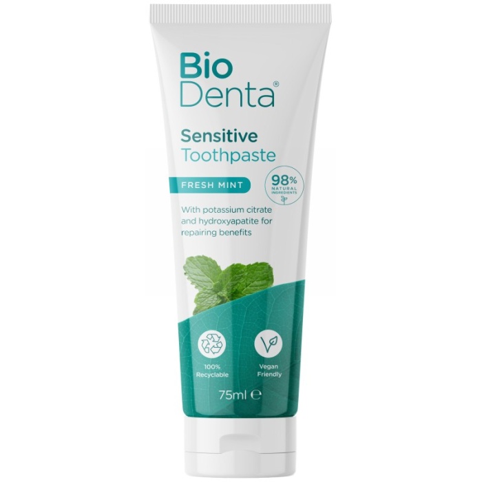 Dantu pasta BioDenta Sensitive Toothpaste BECPL141598 jautriems dantims metu skonio 75 ml 1