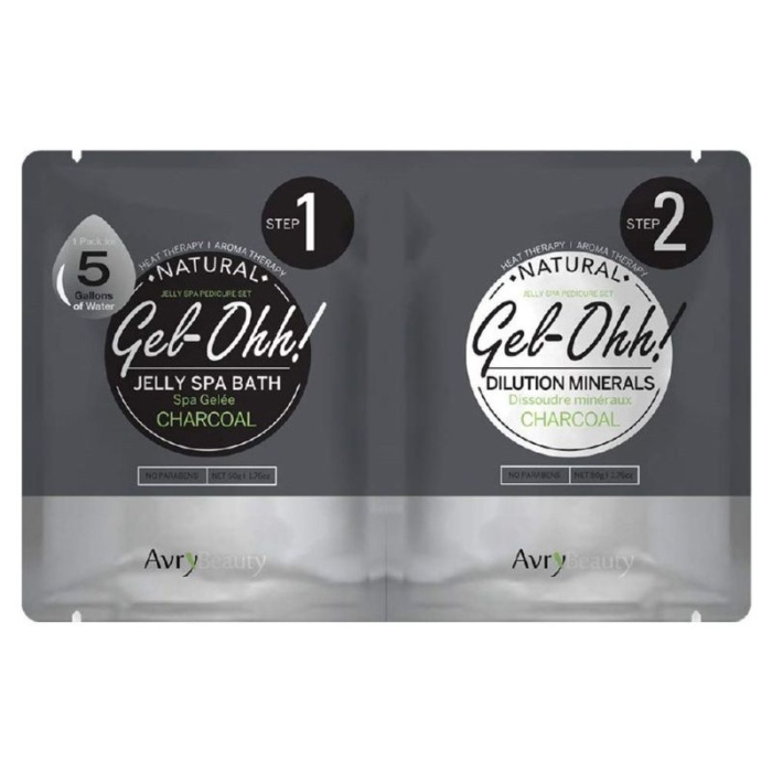 Gelinis SPA pedoms Gel Ohh Jelly Spa Pedi Bath Charcoal AJ001CHL su anglimi