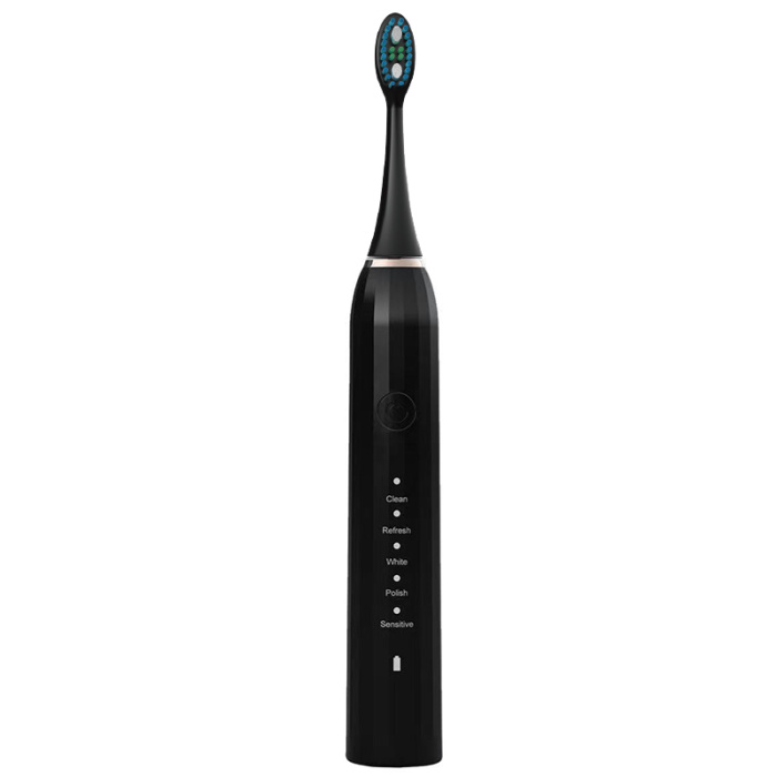 Ikraunamas elektrinis garsinis dantu sepetelis OSOM Oral Care Toothbrush Black OSOMORALM1BL juodos spalvos