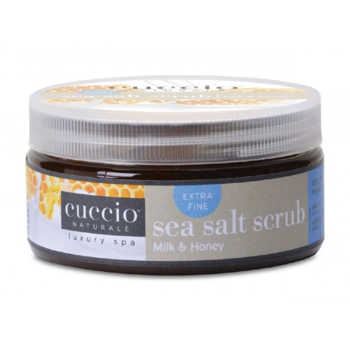 Juros druskos sveitiklis Cuccio Naturale Sea Salt Scrub Milk Honey CNSC3005 237 g