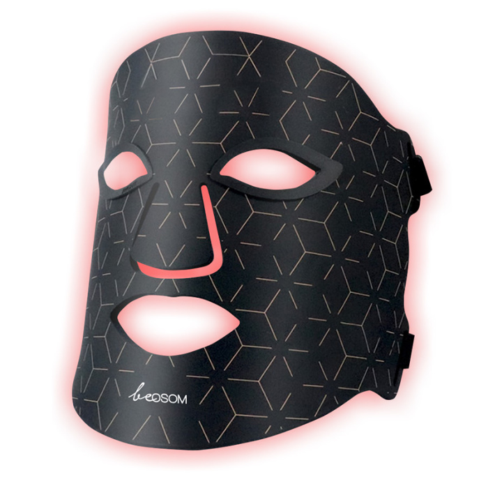 LED sviesos terapijos kauke veidui Be OSOM Led Facial Mask Black BEOSOMSGMSKFN