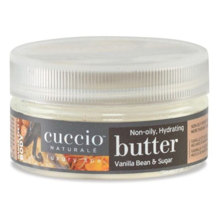 Maitinamasis sviestas Cuccio Naturale Butter Babies Vanilla Bean Sugar 3240 CNSC1032 tinka rankoms pedoms ir kunui 42 g