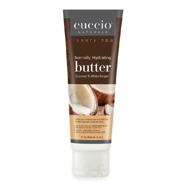 Maitinamasis sviestas Cuccio Naturale Butter Blend Coconut White Ginger CNSC1043 tinka rankoms pedoms ir kunui 113 g
