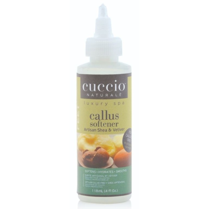 Nuospaudas salinantis kremas Cuccio Naturale Callus Softener Artisan Shea Vetiver 3264 CNSC6203 118 ml