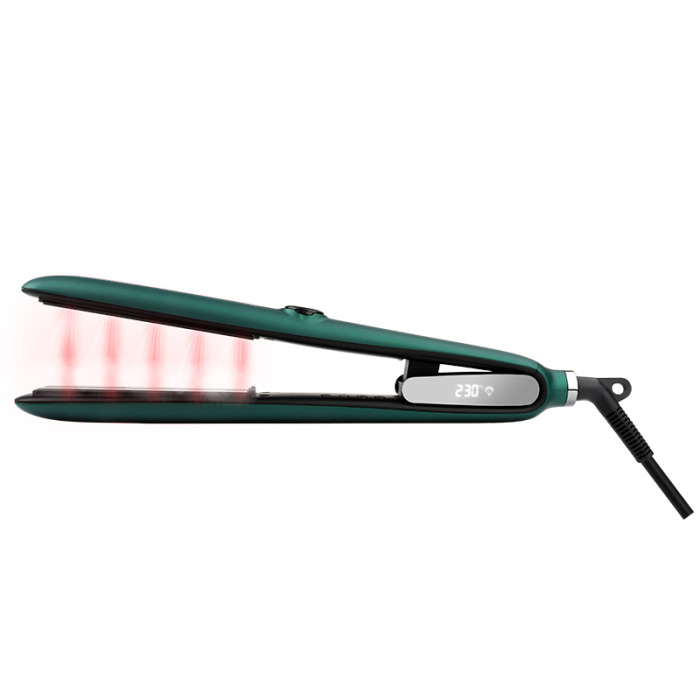 Plauku tiesintuvas OSOM Professional Duetto Automatic Steam Infrared Hair Straightener Green OSOMP089GR su garu ir infraredo funkcijomis zalios spalvos 5