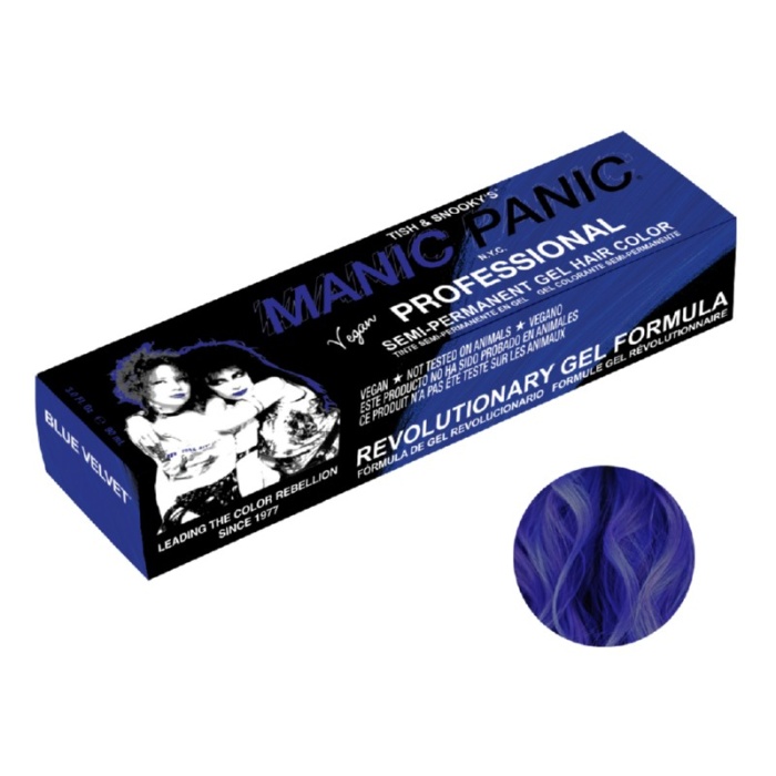 Pusiau ilgalaikiai geliniai plauku dazai Manic Panic Professional Gel Hair Color Blue Velvet SPP13001 90 ml