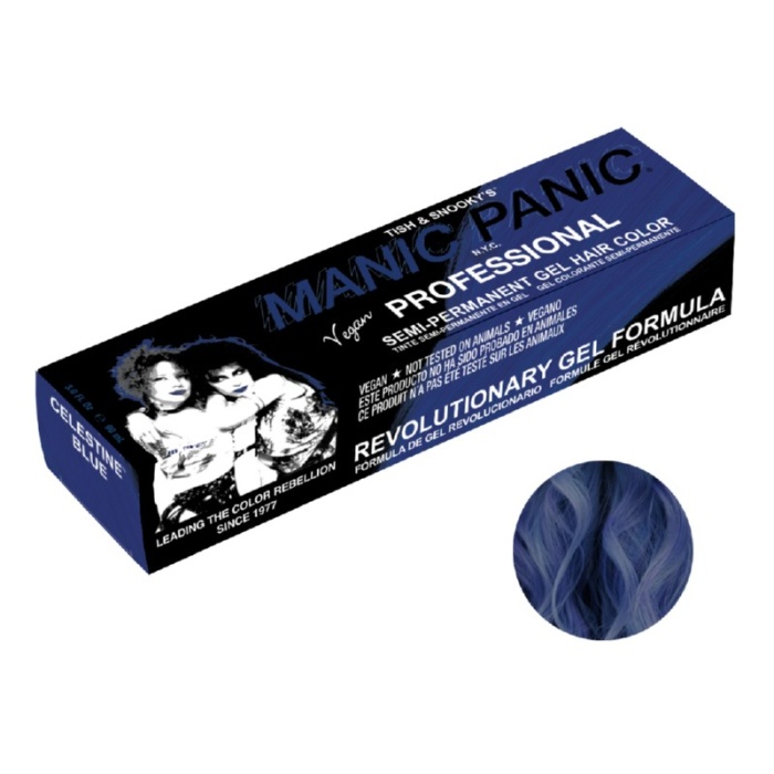 Pusiau ilgalaikiai geliniai plauku dazai Manic Panic Professional Gel Hair Color Celestine Blue SPP13002 90 ml