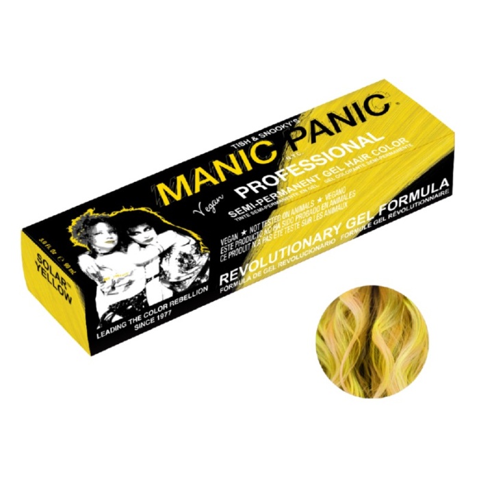 Pusiau ilgalaikiai geliniai plauku dazai Manic Panic Professional Gel Hair Color Solar Yellow SPP13005 90 ml