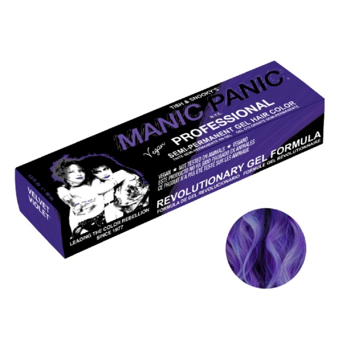 Pusiau ilgalaikiai geliniai plauku dazai Manic Panic Professional Gel Hair Color Violet Velvet SPP13010 90 ml