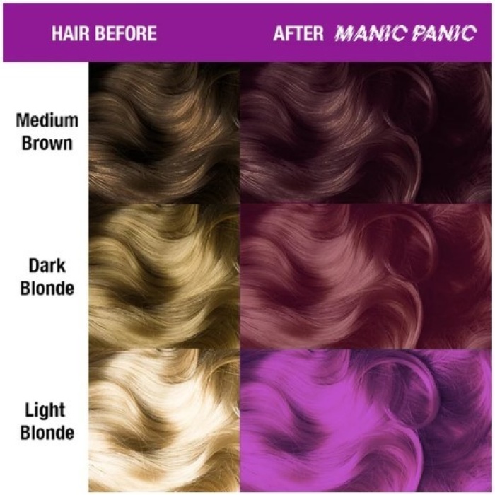 Pusiau ilgalaikiai kreminiai plauku dazai Manic Panic Hair Color Cream Mystic Heather MEU11018 118 ml 1