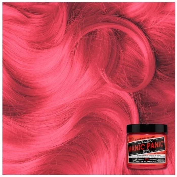 Pusiau ilgalaikiai kreminiai plauku dazai Manic Panic Hair Color Cream Neon Pretty Flamingo MEU11023 118 ml 1