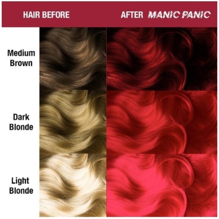 Pusiau ilgalaikiai kreminiai plauku dazai Manic Panic Hair Color Cream RockNRoll Red MEU11035 118 ml 1