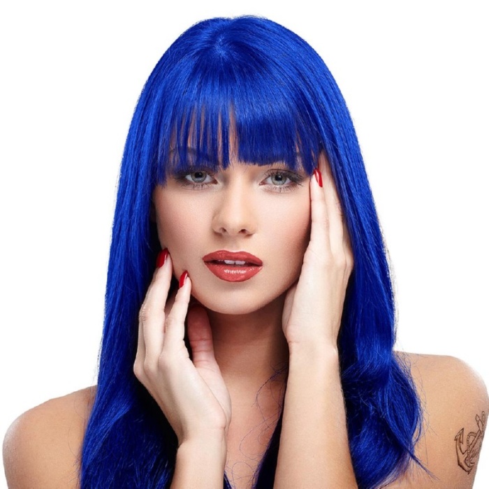 Pusiau ilgalaikiai kreminiai plauku dazai Manic Panic Hair Color Cream Shocking Blue MEU11028 118 ml 1