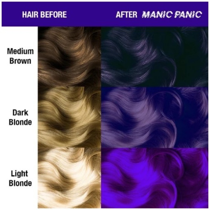 Pusiau ilgalaikiai kreminiai plauku dazai Manic Panic Hair Color Cream Ultra Violet MEU11031 118 ml 1