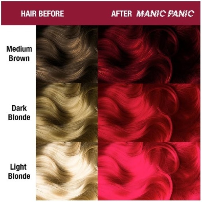 Pusiau ilgalaikiai kreminiai plauku dazai Manic Panic Hair Color Cream Vampires Kiss MEU11042 118 ml 1