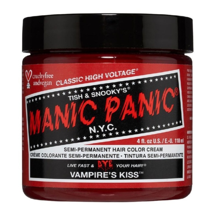 Pusiau ilgalaikiai kreminiai plauku dazai Manic Panic Hair Color Cream Vampires Kiss MEU11042 118 ml