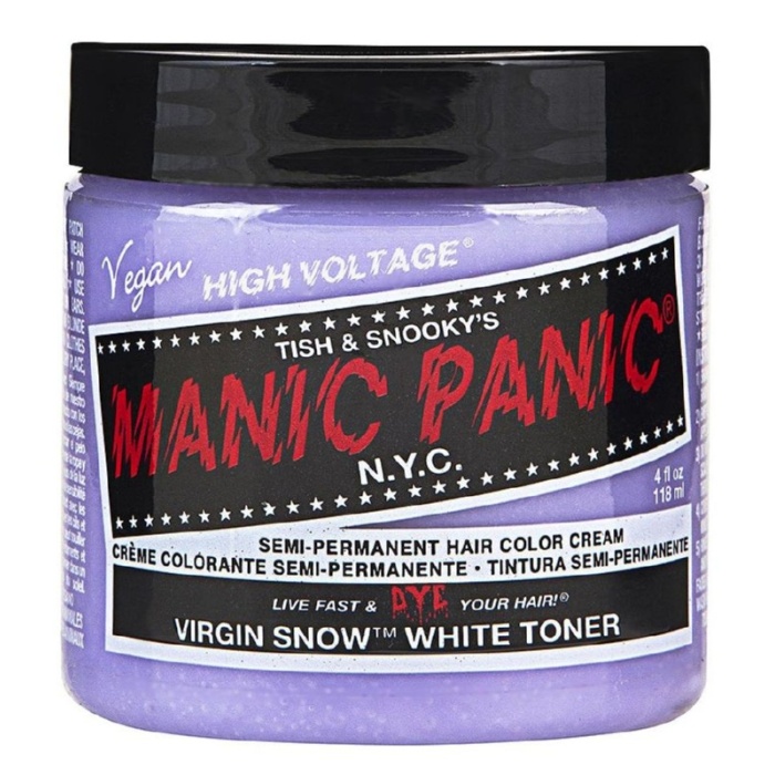 Pusiau ilgalaikiai kreminiai plauku dazai toneris Manic Panic Hair Color Cream Virgin Snow MEU11033 118 ml