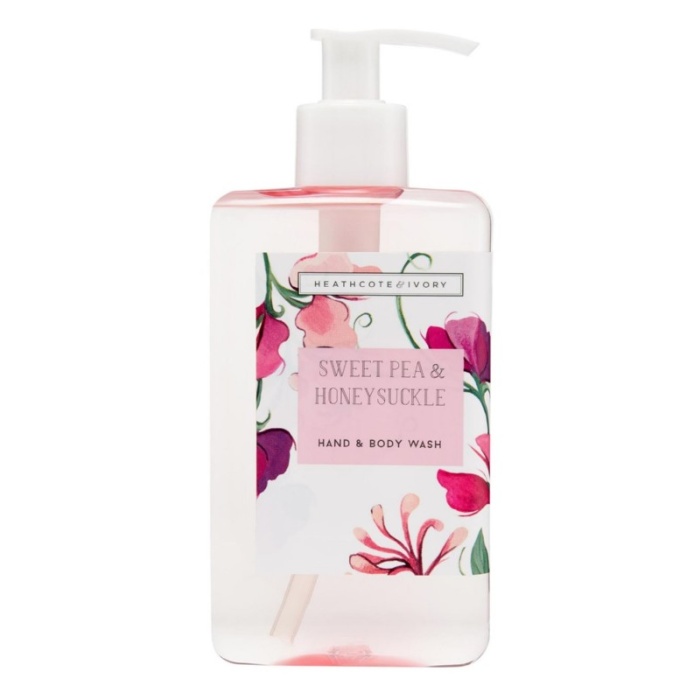 Ranku ir kuno prausiklis Heathcote Ivory Sweet Pea and Honeysuckle Hand Body Wash SPFG2328 250 ml drekinantis 2