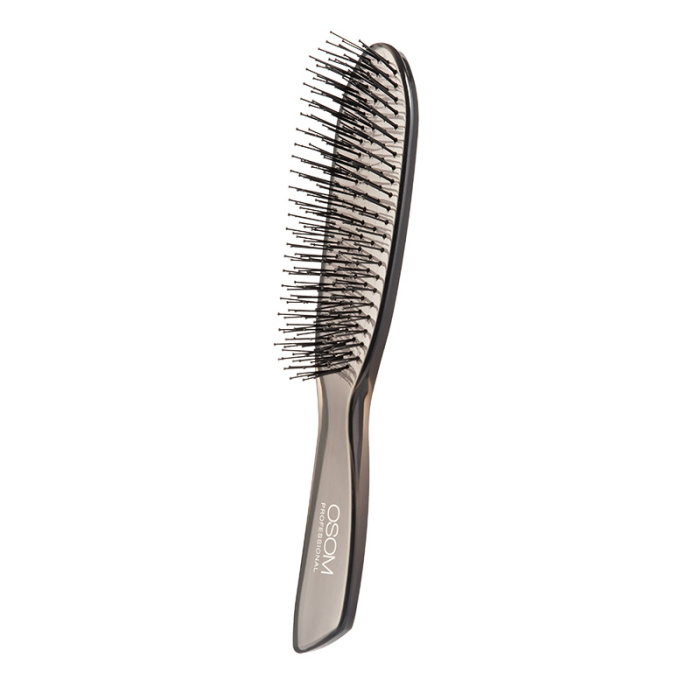 Sepetys plaukams OSOM Professional Scalp Detangling Brush OSOM01861 skirtas plauku issukavimui 21 cm skaidrus juodas