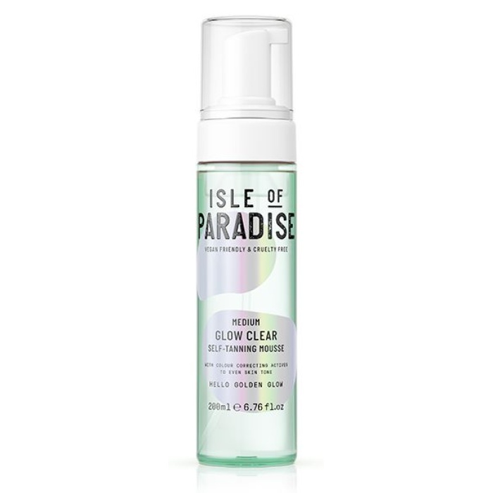 Skaistinancios oda savaiminio idegio putos Isle Of Paradise Medium Glow Clear Self Tanning Mousse IP890025 pagamintos vandens pagrindu drekina oda 200 ml