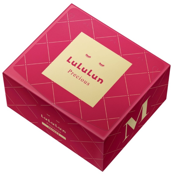 Vienkartiniu veido kaukiu rinkinys LuLuLun Precious Mask Red 32 Pack intensyviai drekina tinka brandziai veido odai 32 vnt. LU68801 1