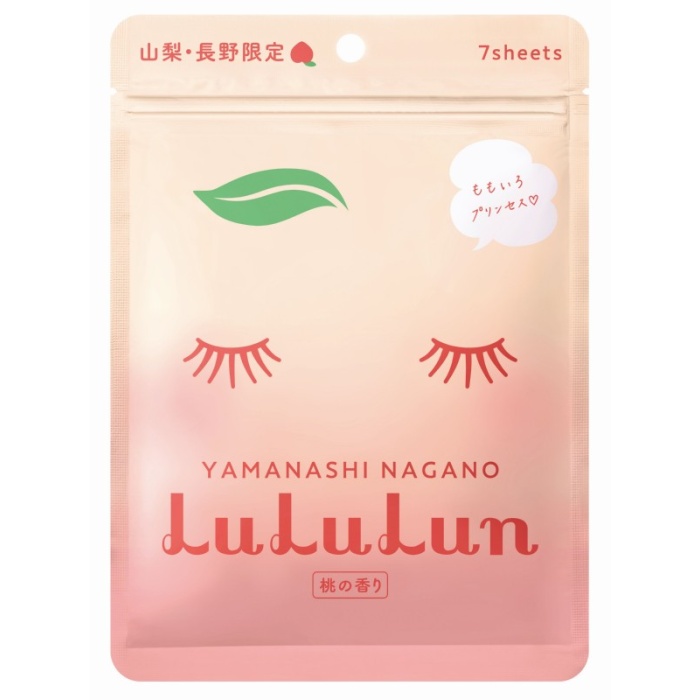 Vienkartiniu veido kaukiu rinkinys LuLuLun Premium Sheet Mask Yamanashi Peach 7 Pack intensyviai drekina ir minkstina oda 7 vnt. LU65916