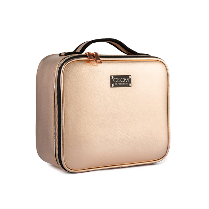 Lagaminas makiazo priemonems OSOM Professional Cosmetic Case With Lighted Mirror OSOMP040RG rozines aukso spalvos 4