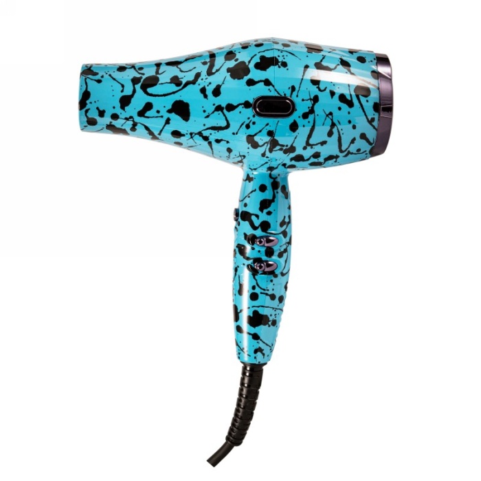 Plauku dziovintuvas OSOM MOSAIC Hair Dryer OSOM9010BLUE 2000 W dvieju greiciu melynos spalvos